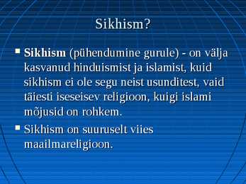 Sikhism #2