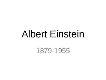 A Einstein