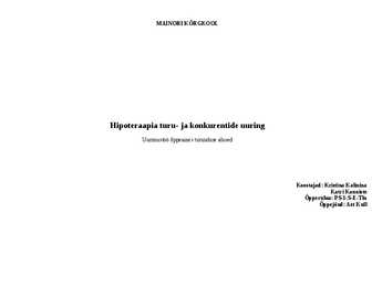Hipoteraapia turu-uuring