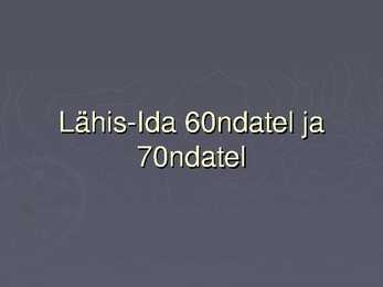 Lähis-Ida 60ndatel ja 70ndatel