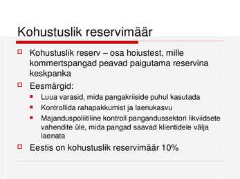 Raha- ehk monetaarpoliitika #11