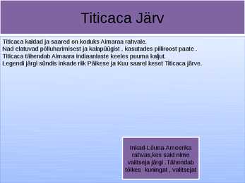 Titicaca järv #4