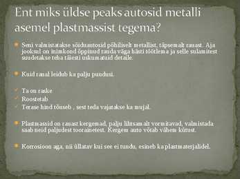 Autotööstus #5