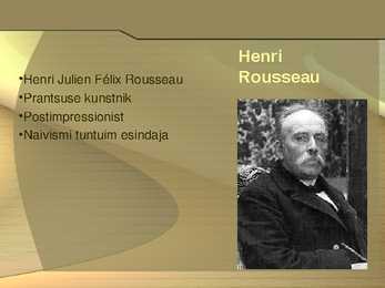 Henri Rousseau elu ja looming #2