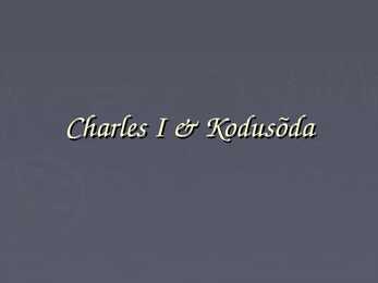 Charles I & Kodusõda