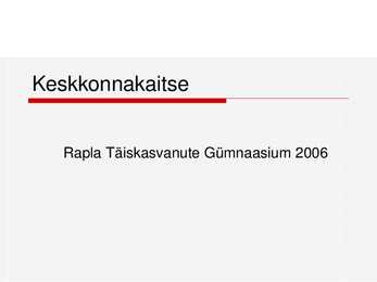 Keskkonnakaitse
