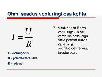 Ohmi seadused #4