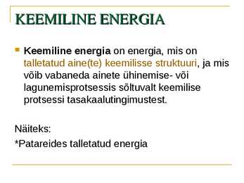 PowerPoint - TEISI ENERGIALIIKE #3