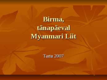 Myanmar Birma