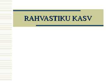 Rahvastiku kasv - Powerpoint esitlus