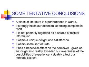 Some theories of Literature #16