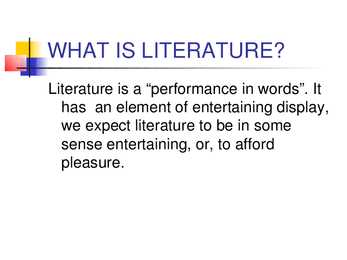 Some theories of Literature #3