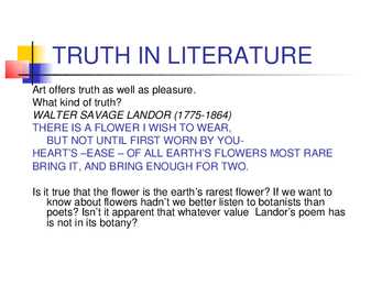 Some theories of Literature #5