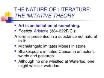 Some theories of Literature #6