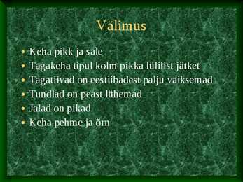 Ühepäevikulised #3
