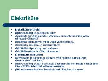 Kuidas tarbida soojusenergiat säästlikult #5