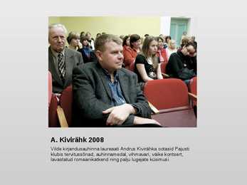 Andrus Kivirähk - eluloo ja loomingu esitlus #11