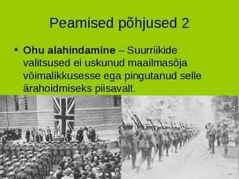 I maailmasõda-põhjused ja tulemused #4