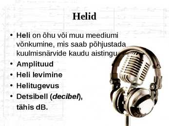 Helisalvestus ja taasesitus #3
