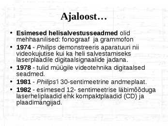 Helisalvestus ja taasesitus #6