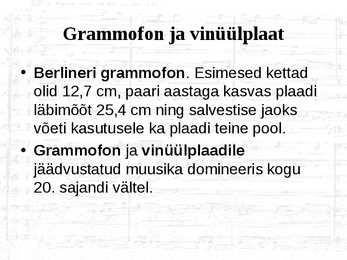 Helisalvestus ja taasesitus #8