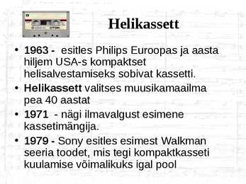 Helisalvestus ja taasesitus #9