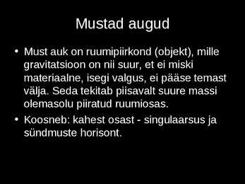 Kosmilised nähtused #16