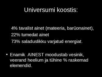 Kosmilised nähtused #3