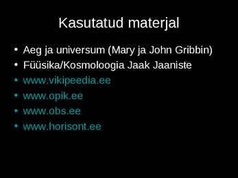 Kosmilised nähtused #24