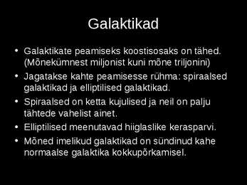 Kosmilised nähtused #5