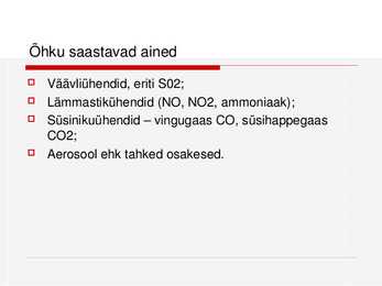 Õhu saastamine #3