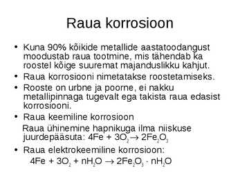 Korrosioon #26
