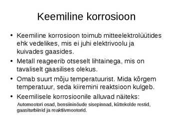 Korrosioon #4