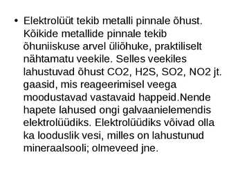 Korrosioon #6