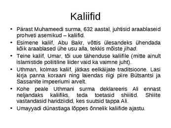 Kalifaadid #2