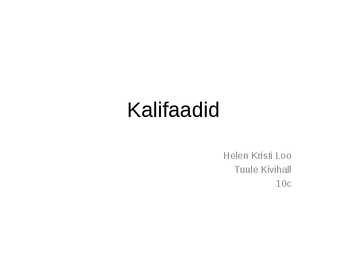 Kalifaadid