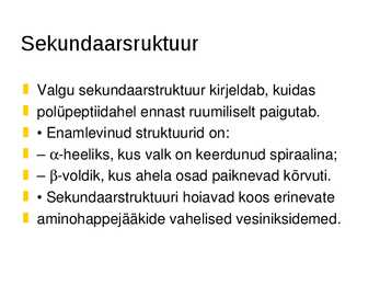 Valgu struktuur #11