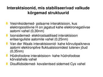 Valgu struktuur #16