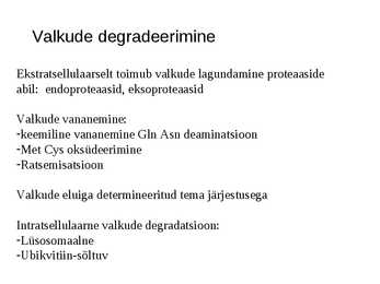 Valgu struktuur #30