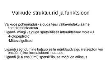 Valgu struktuur #40
