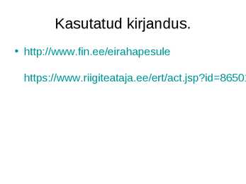 Rahapesu Ettekanne #8