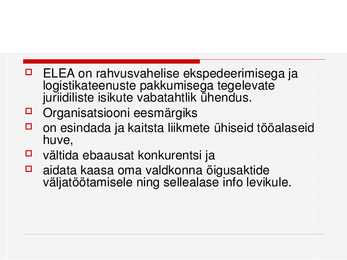 ELEA Organisatsioon #5
