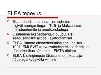 ELEA Organisatsioon #10