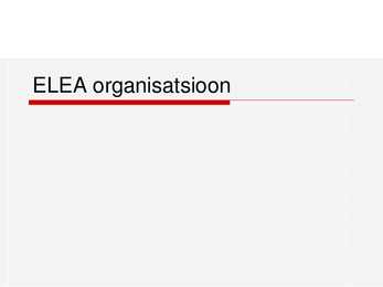 ELEA Organisatsioon