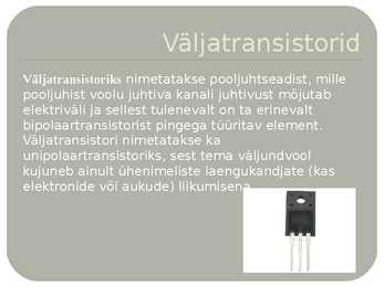 Transistorid #6