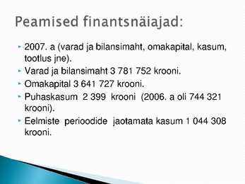 Eesti Vabariigi rahaasutused ja nende poolt pakutavad põhiteenused #29