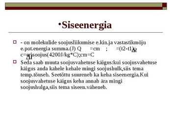 Termodünaamika I Printsiip #3