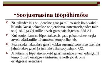 Termodünaamika I Printsiip #5