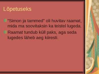 Simon ja tammed-Marianne Fredriksson #8