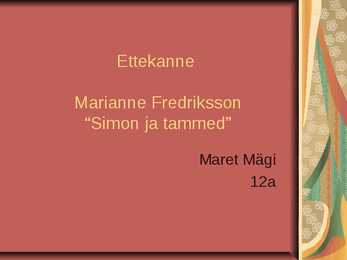 Simon ja tammed-Marianne Fredriksson